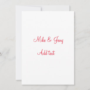 Our first Christmas add couple name text message Holiday Card