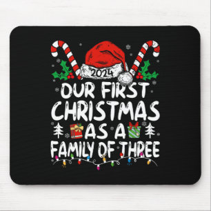 Our First Christmas As A Family Of Three 2024 New Mouse Pad