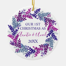 Our First Christmas as Auntie and Uncle Purple