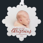 Our First Christmas As Grandparents Ornament Card<br><div class="desc">Our First Christmas As Grandparents Ornament Card</div>
