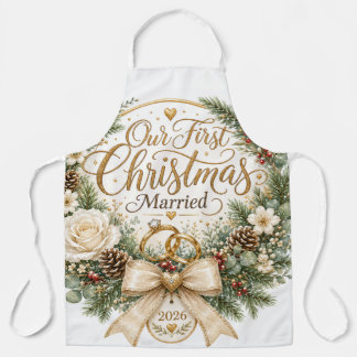 Our First Christmas as Married 2026 Apron