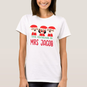 Our First Christmas as Mr. and Mrs. Newlywed T-Shirt
