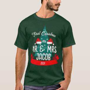 Our First Christmas as Mr. and Mrs. Newlywed T-Shirt