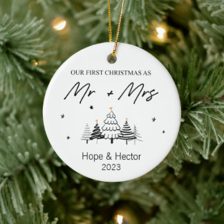 Our First Christmas As Mr. And Mrs. Ornament