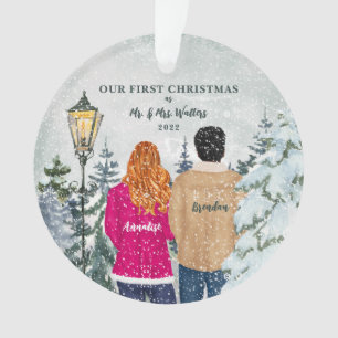 Our First Christmas as Mr. and Mrs. Ornament