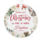 Our First Christmas as Mr Mrs Floral Wreath Photo