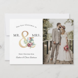 Our first Christmas as Mr. & Mrs. Holiday Card