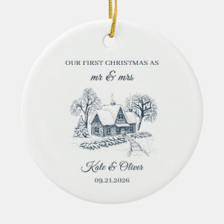 Our First Christmas As Mr & Mrs Ornament