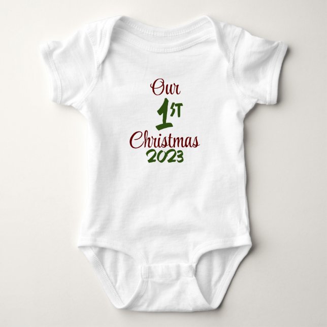 Our First Christmas Bodysuit (Front)