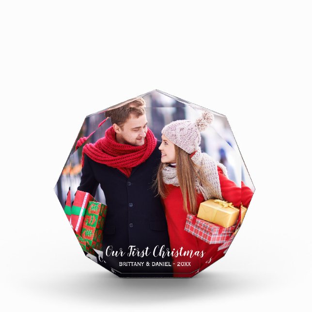 Our First Christmas Couple Photo Block O (Front)