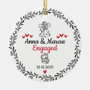 Our First Christmas Engaged, Engaged Ornament