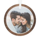 Our First Christmas Engged Rustic Pine Tree