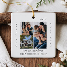 Our First Christmas in New Home Personalized Photo