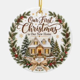 Our First Christmas in Our New Home 2026 Ornament