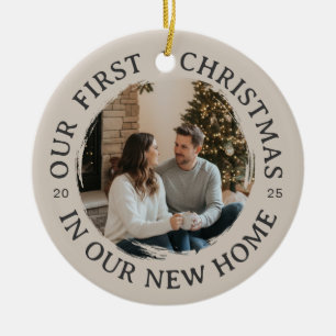 Our First Christmas in Our New Home Ceramic Ornament