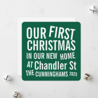 Our First Christmas in our New Home Modern Bold