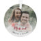 Our First Christmas Married Floral Ornament