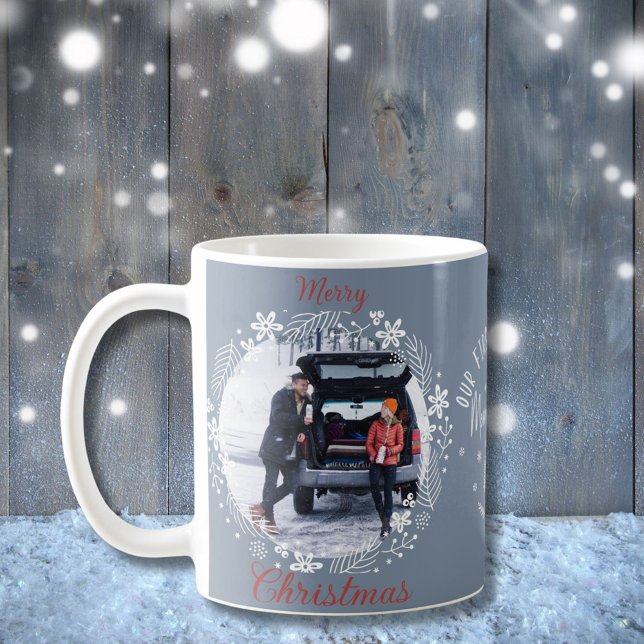 Our First Christmas Married Merry Honeymoon Photo Coffee Mug (Creator Uploaded)