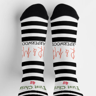 Our first Christmas Mr. and Mrs. /Couple newlywed Socks