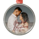 Our First Christmas  Mr and Mrs Newlyweds Photo  