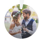 Our First Christmas Mr et Mme Wedding Photo