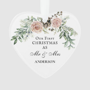 Our First Christmas Mr & Mme Pink Roses
