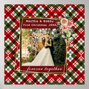 Our First Christmas Newlywed Photo Poster