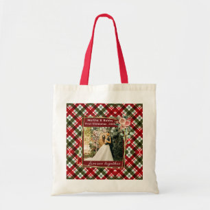 Our First Christmas Newlywed Photo Tote Bag