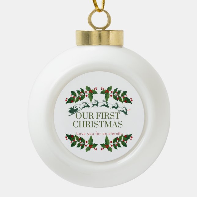 Our First Christmas Ornament (Front)