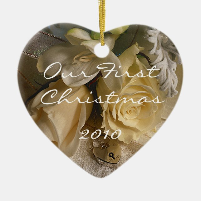 Our First Christmas ornament (Front)