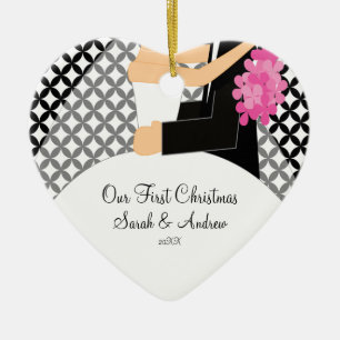 Our First Christmas Ornament Bride & Groom