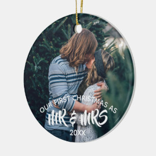Our First Christmas Personalized Ceramic Ornament