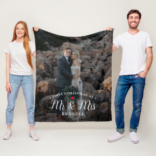 Our First Christmas Personalized Photo Blanket