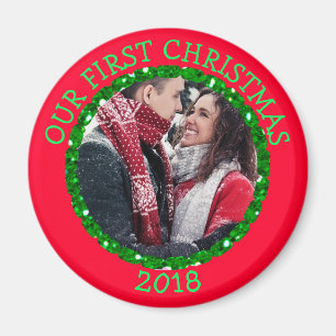 Our First Christmas Personalized Reminder Magnet