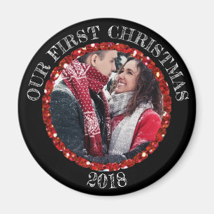 Our First Christmas Personalized Reminder Magnet