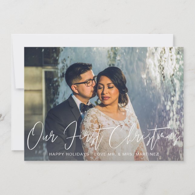 Our First Christmas Photo Card (Front)