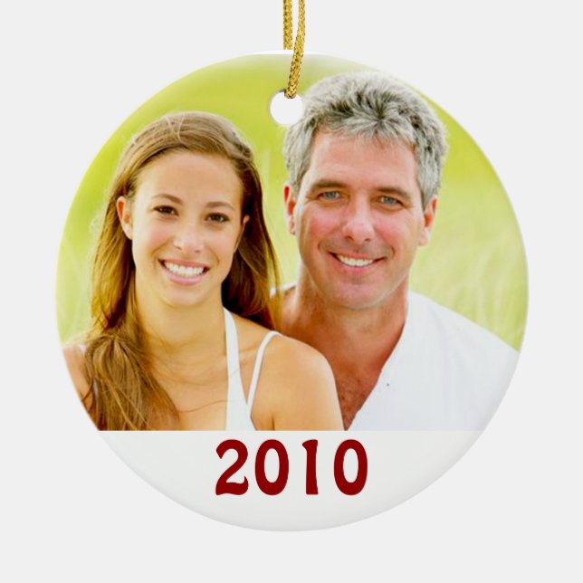 Our First Christmas Photo Ornaments (Front)