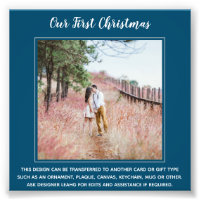 Our First Christmas PHOTO Template - Create Own