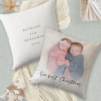 Our First Christmas Script Baby Twins Photo 