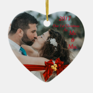 Our First Christmas Together 2017 Ceramic Ornament