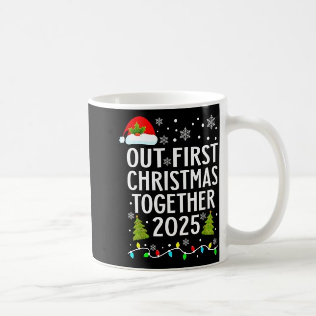 Our First Christmas Together 2025 Matching Christm Coffee Mug (Right)