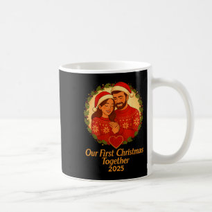 Our First Christmas Together 2025 Matching Couple Coffee Mug