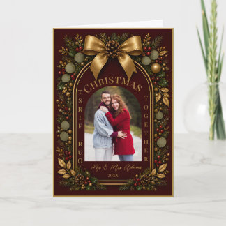 Our First Christmas Together Newlywed Holiday Card