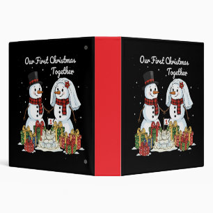 Our First Christmas Together   Newlywed Snowman  Binder
