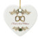 Our first Christmas together ornament heart