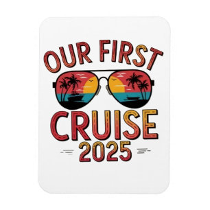 Our First Cruise 2025 Summer Trip Matching  Magnet