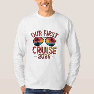Our First Cruise 2025 Summer Trip Matching T-Shirt