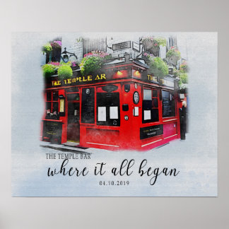 Our First Date, Custom First Date Portrait Poster