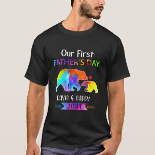 Our First Father's Day David Daddy First Daddy T-Shirt
