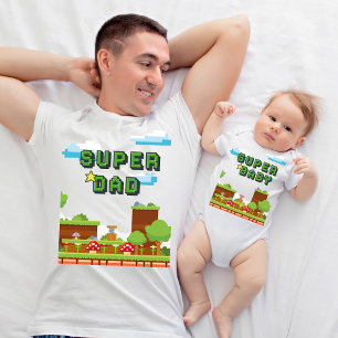 Our First Fathers Day New Dad and Baby Matching T-Shirt